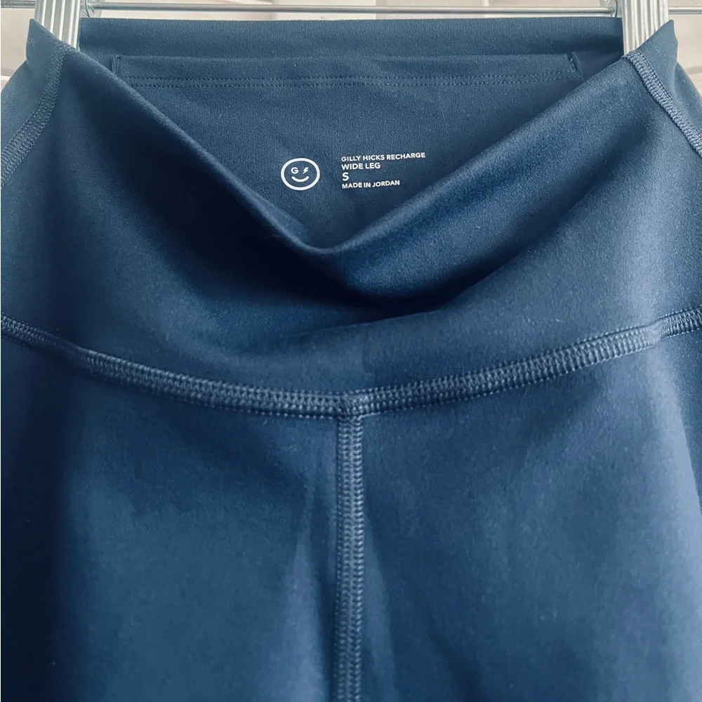 Gilly Hicks Pants Wide Leg Active Recharge Mid Rise Navy Blue Size Small NWOT - Picture 5 of 6